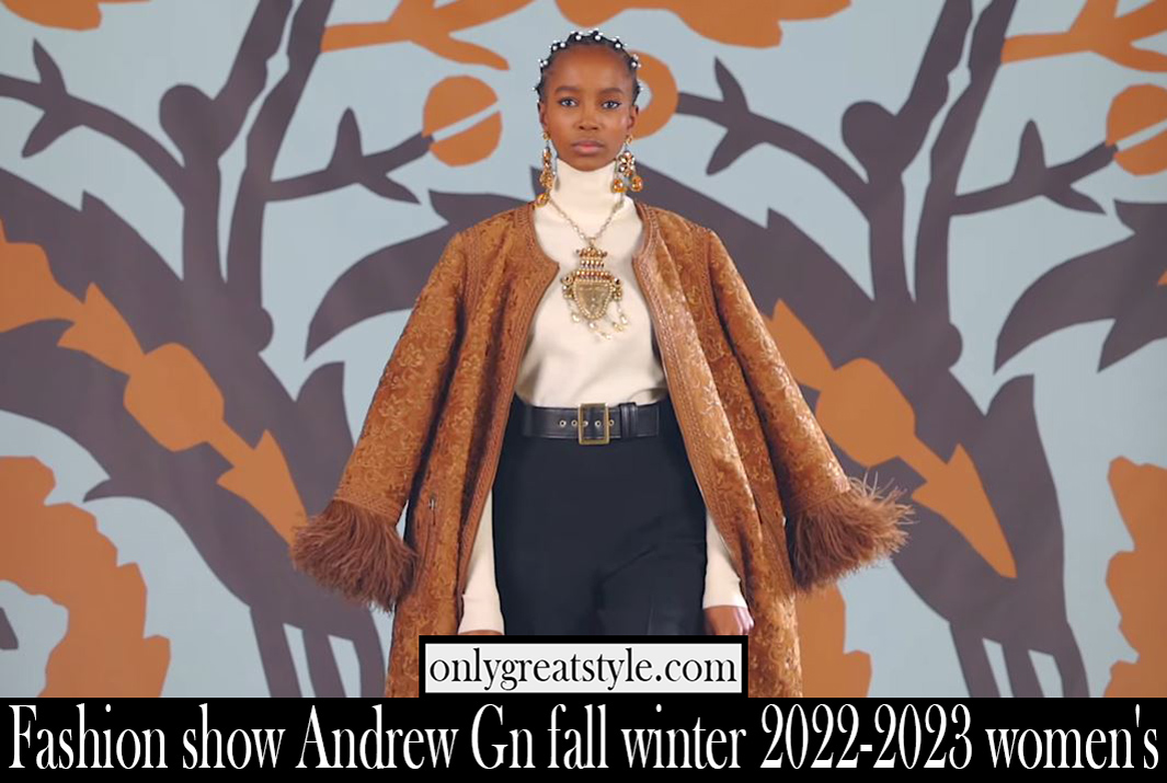 Fashion show Andrew Gn fall winter 2022 2023 womens