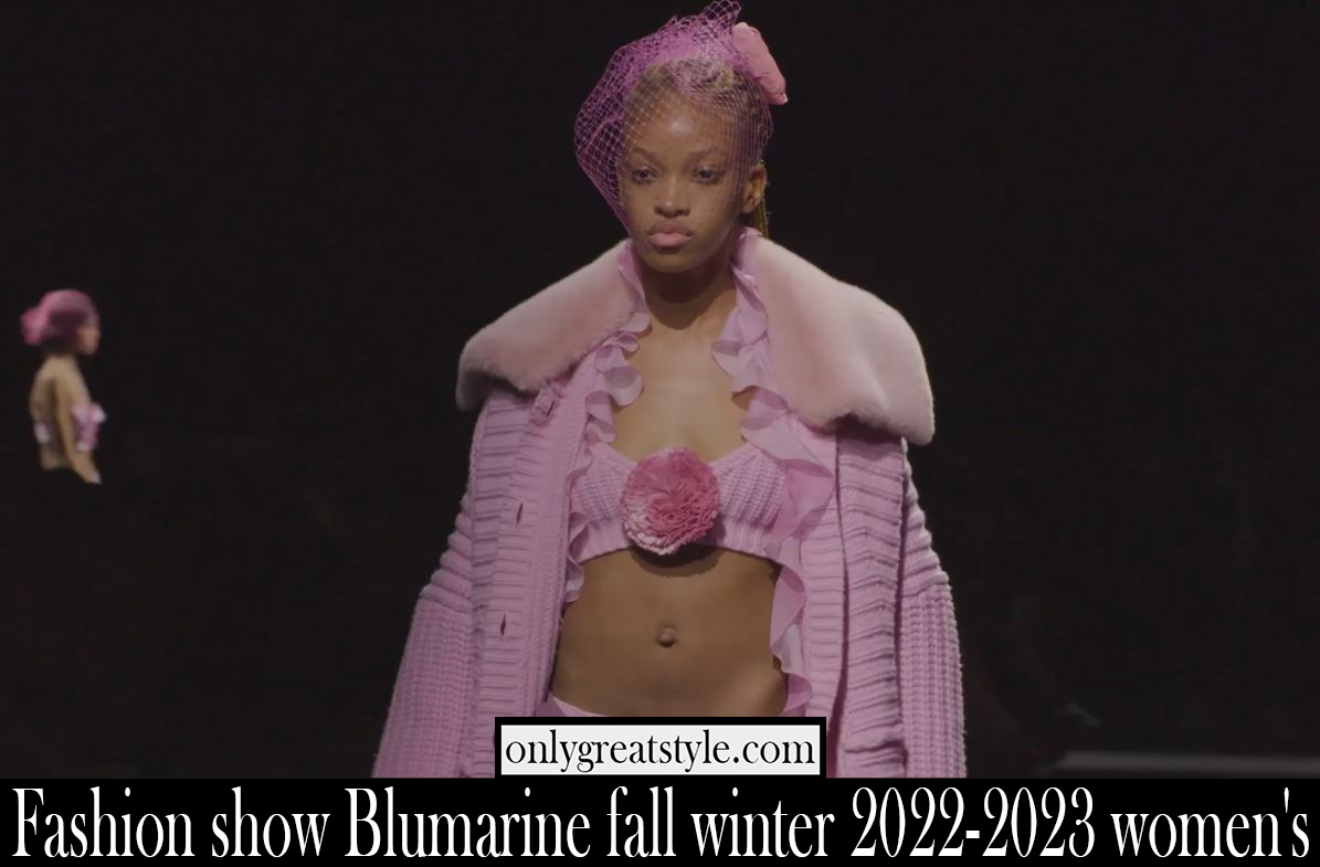 Fashion show Blumarine fall winter 2022 2023 womens