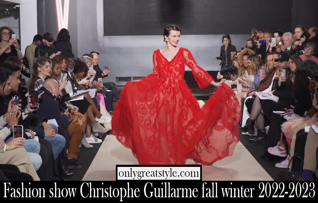 Fashion show Christophe Guillarme fall winter 2022 2023