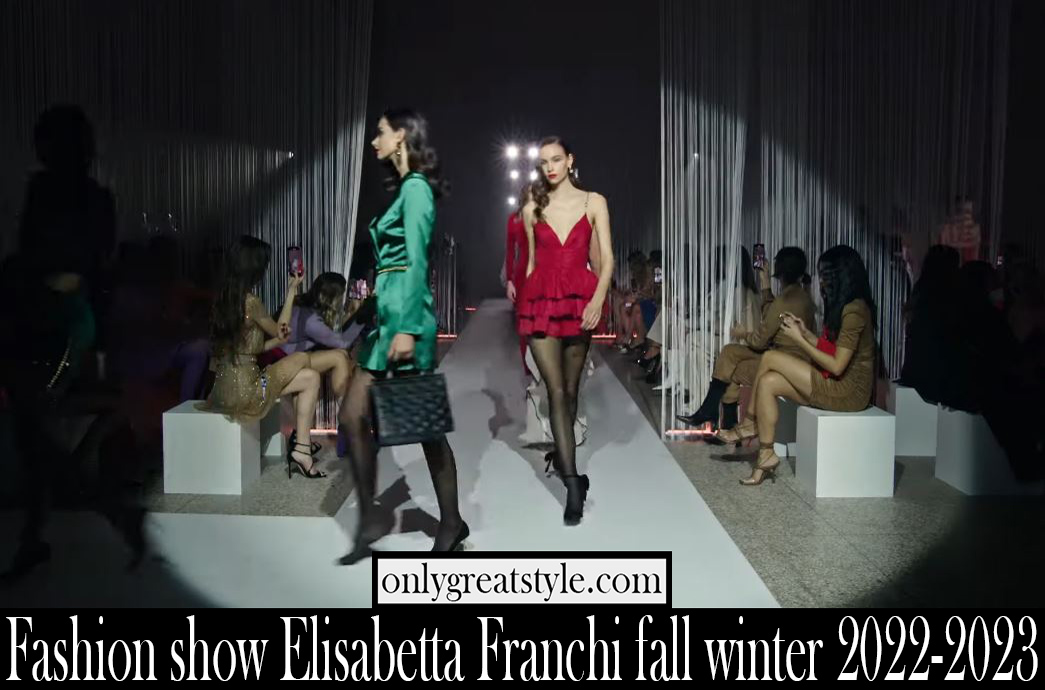 Fashion show Elisabetta Franchi fall winter 2022-2023