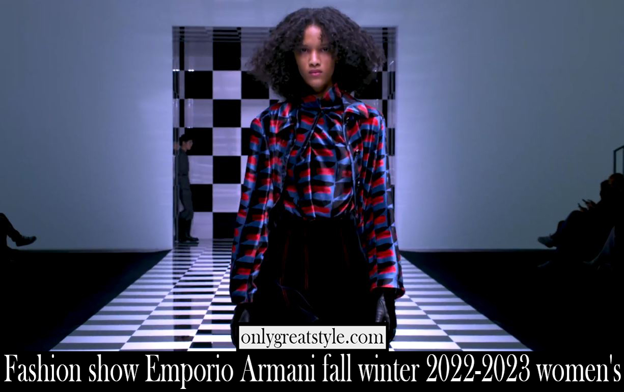 Fashion show Emporio Armani fall winter 2022 2023 womens