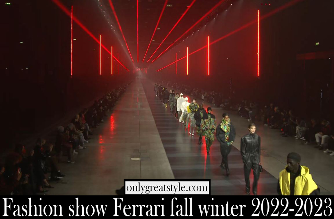 Fashion show Ferrari fall winter 2022 2023