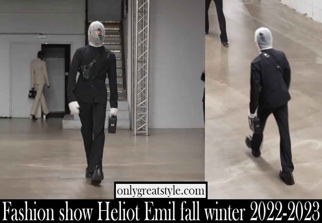 Fashion show Heliot Emil fall winter 2022 2023