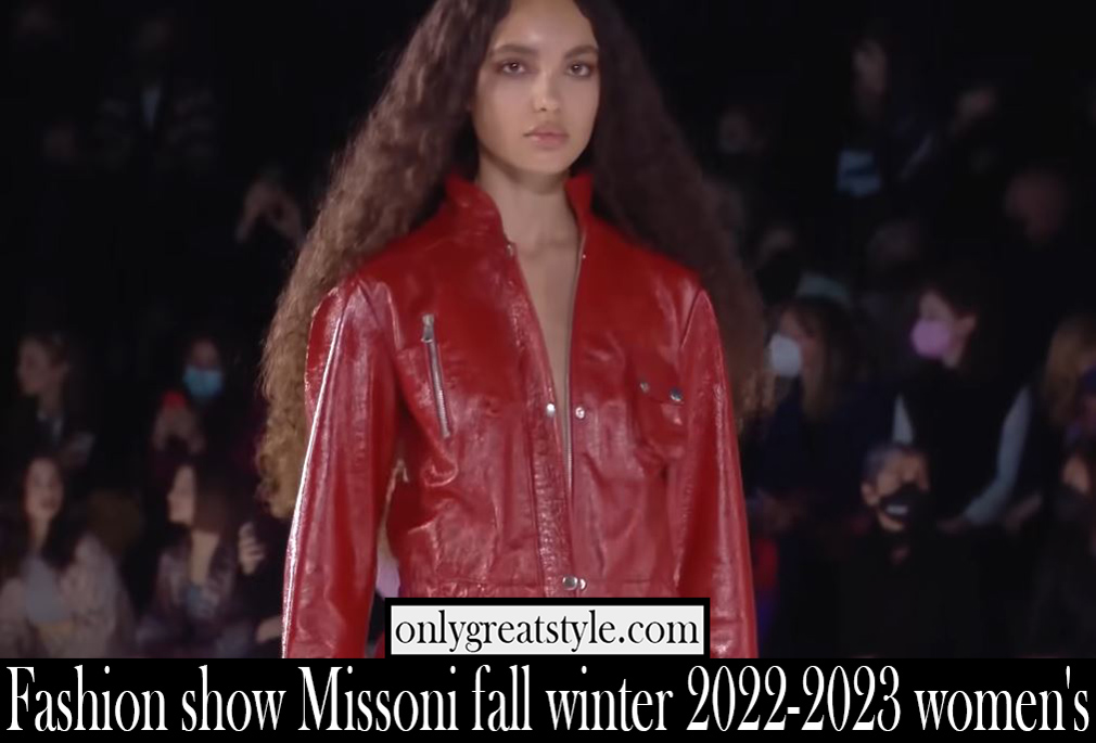 Fashion show Missoni fall winter 2022 2023 womens