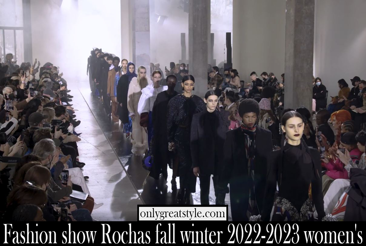 Fashion show Rochas fall winter 2022 2023 womens