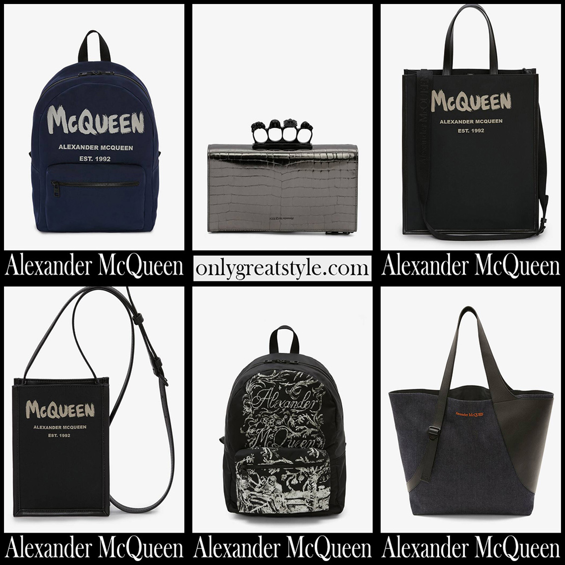 Alexander McQueen bags 2022 new arrivals mens
