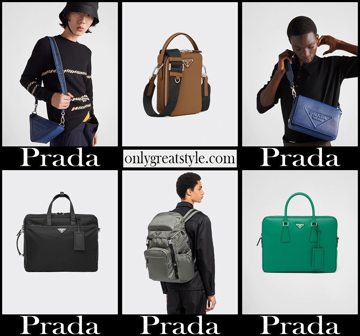 Prada bags 2022 new arrivals mens handbags