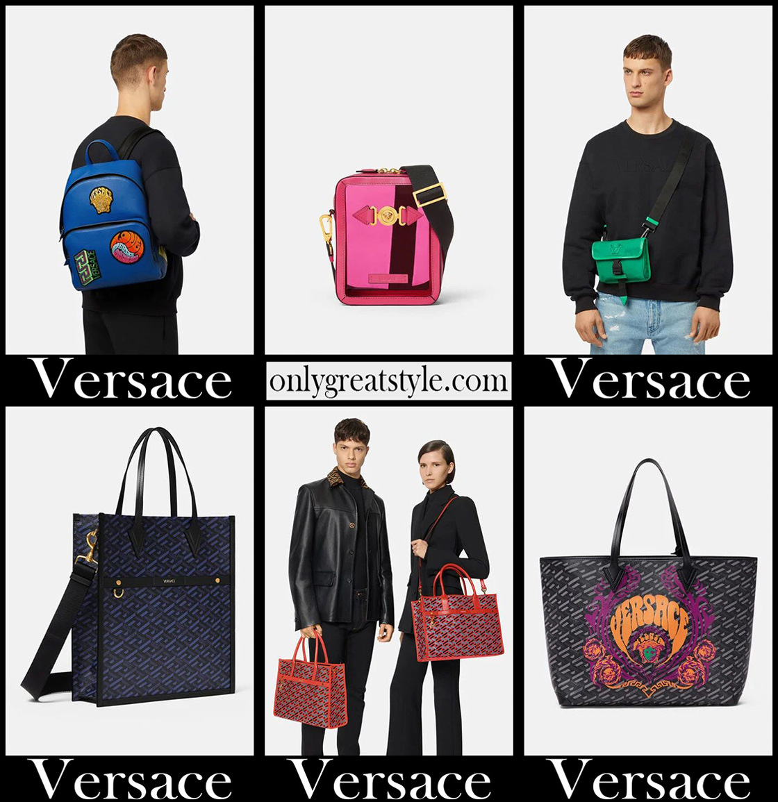Versace bags 2022 new arrivals mens handbags Versace bags 2022 new arrivals mens handbags