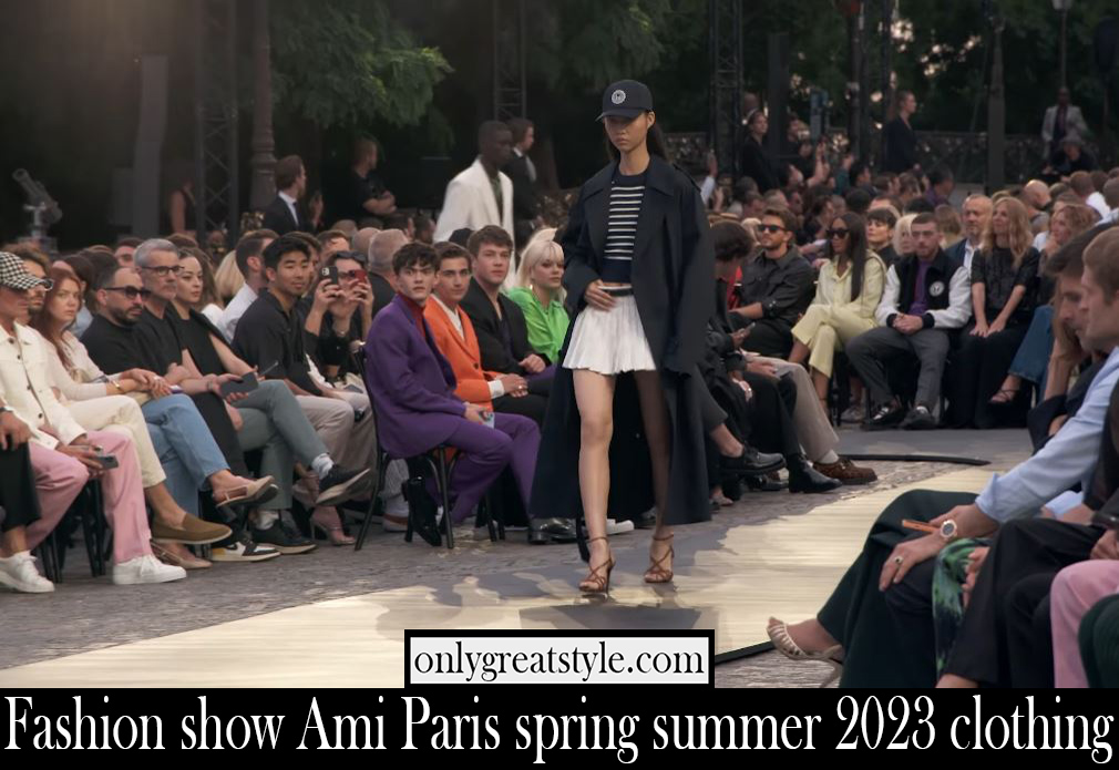 Fashion show Ami Paris spring summer 2023 clothing