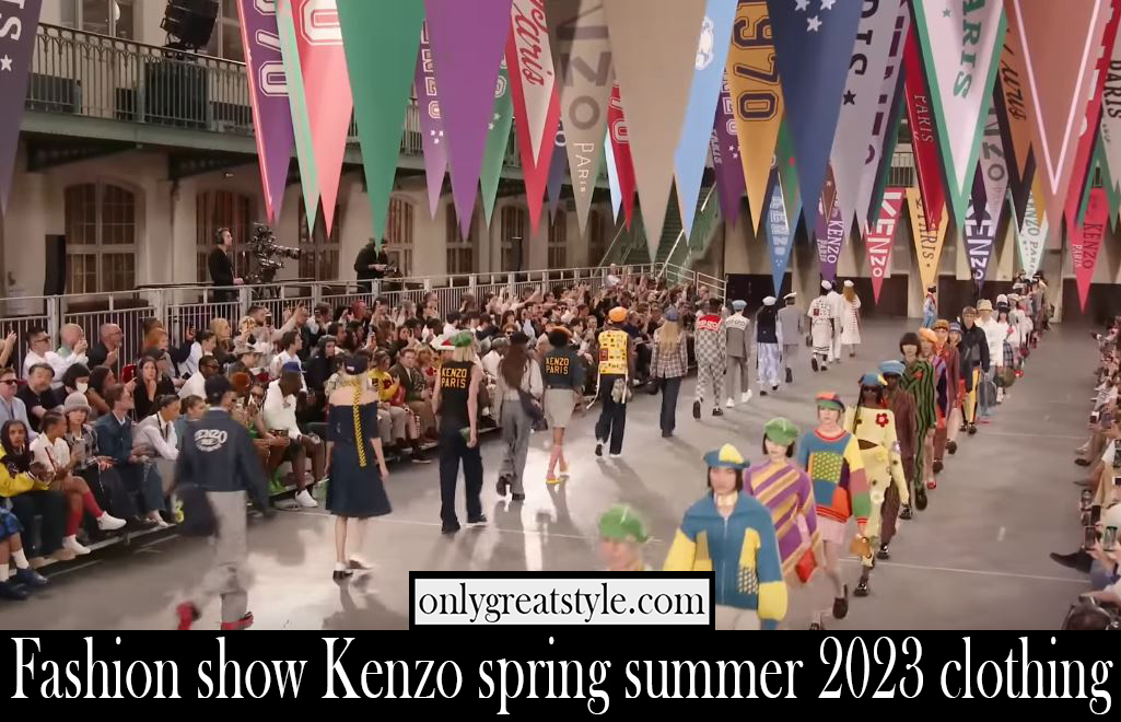 Fashion show Kenzo spring summer 2023 clothing