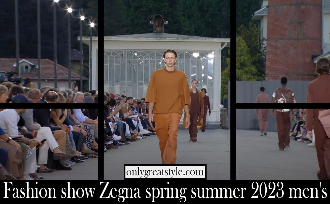 Fashion show Zegna spring summer 2023 mens