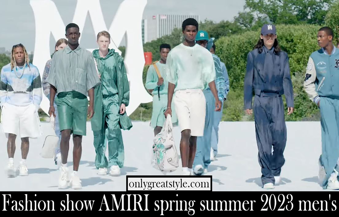 Fashion show AMIRI spring summer 2023 mens Fashion show AMIRI spring summer 2023 mens
