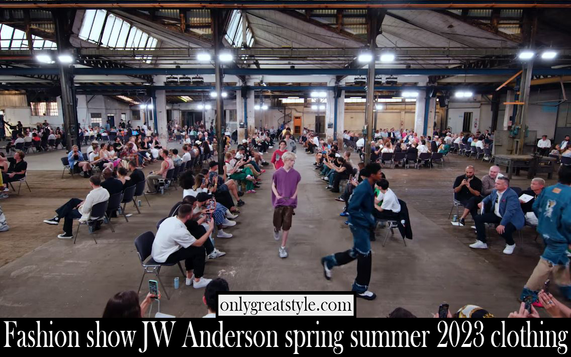 Fashion show JW Anderson spring summer 2023 clothing