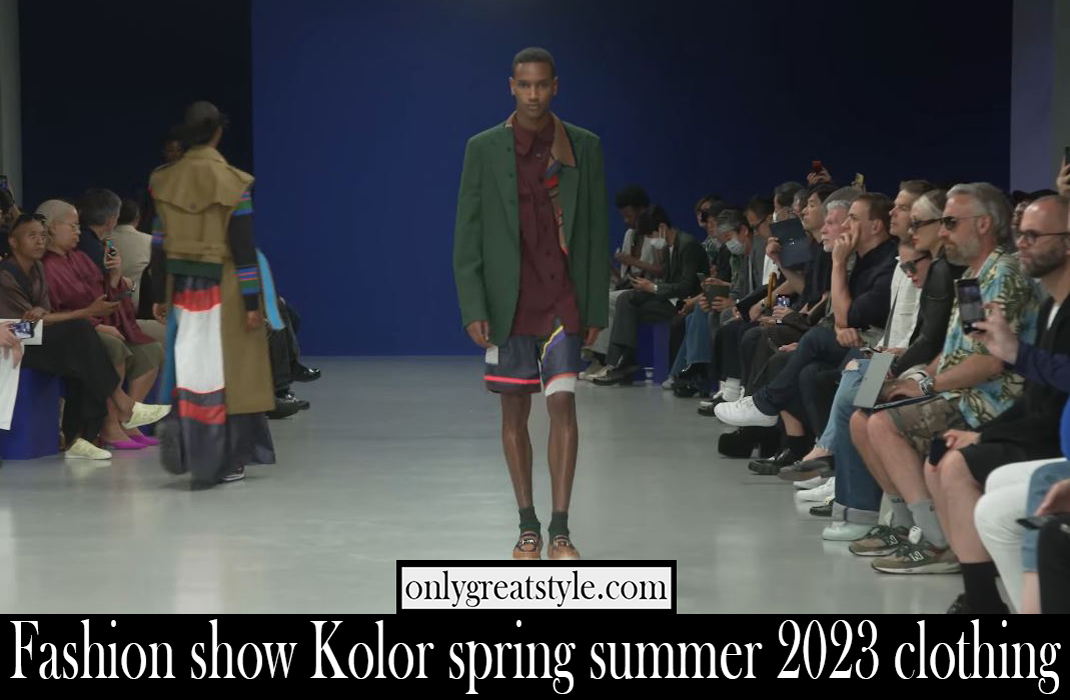 Fashion show Kolor spring summer 2023 clothing