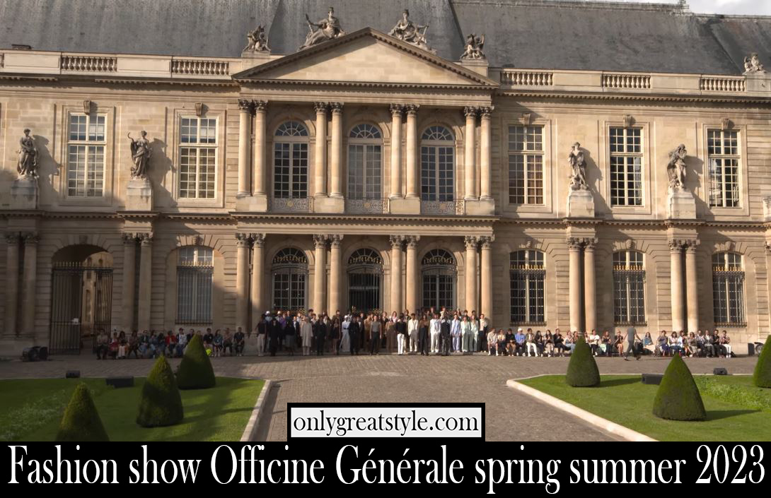 Fashion show Officine Generale spring summer 2023
