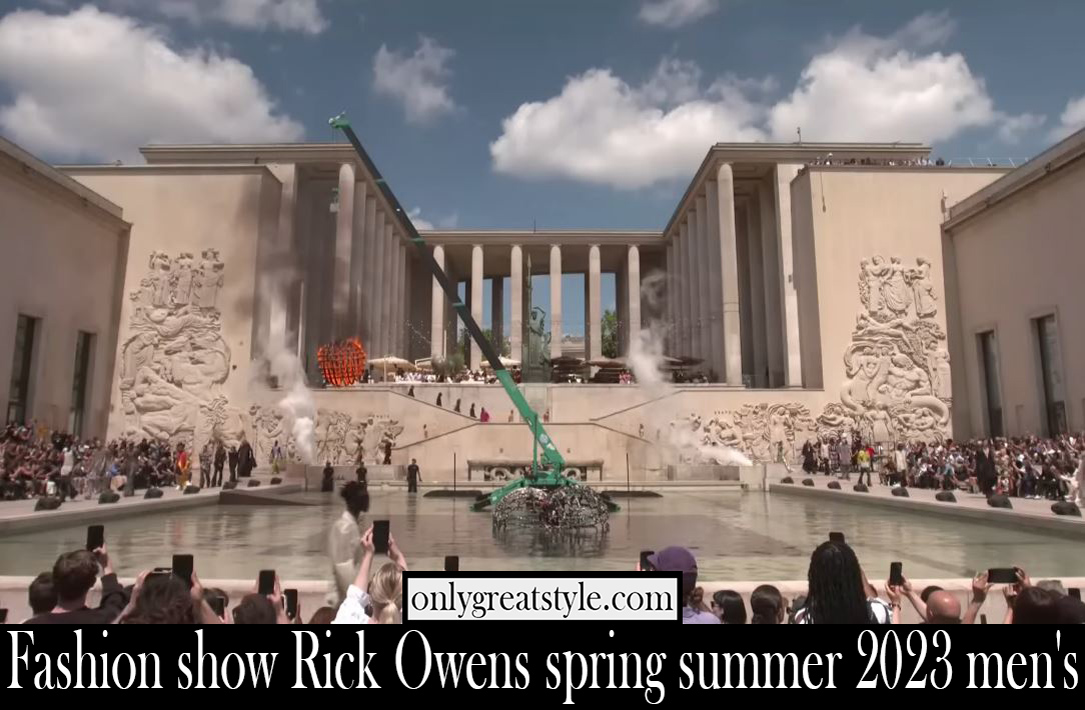 Fashion show Rick Owens spring summer 2023 mens