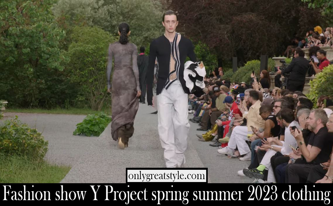Fashion show Y Project spring summer 2023 clothing
