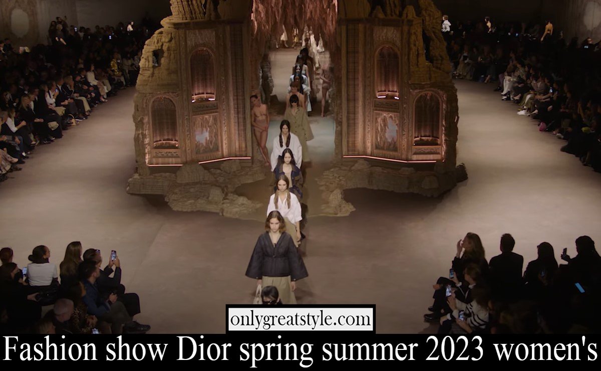 Fashion show Dior spring summer 2023 womens
