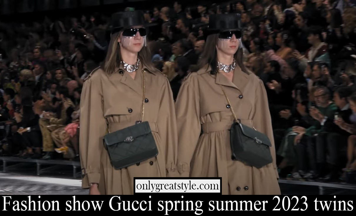 Fashion show Gucci spring summer 2023 twins