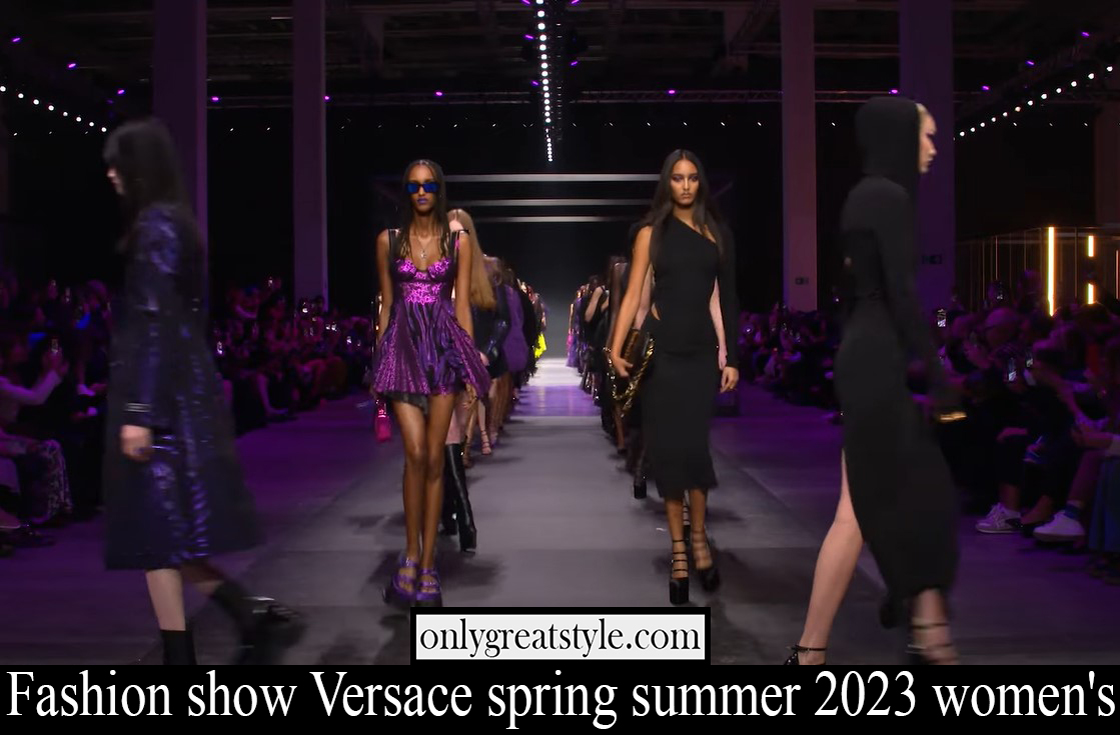 Fashion show Versace spring summer 2023 women's