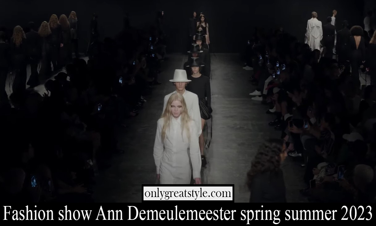 Fashion show Ann Demeulemeester spring summer 2023