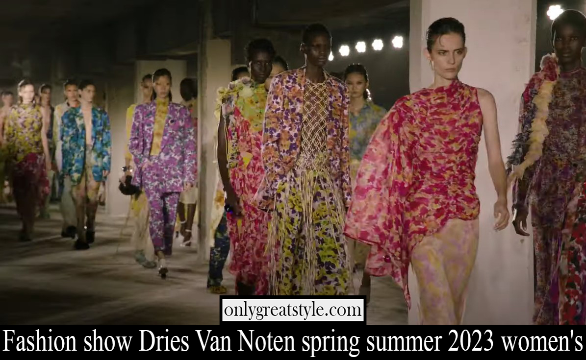 Fashion show Dries Van Noten spring summer 2023 womens