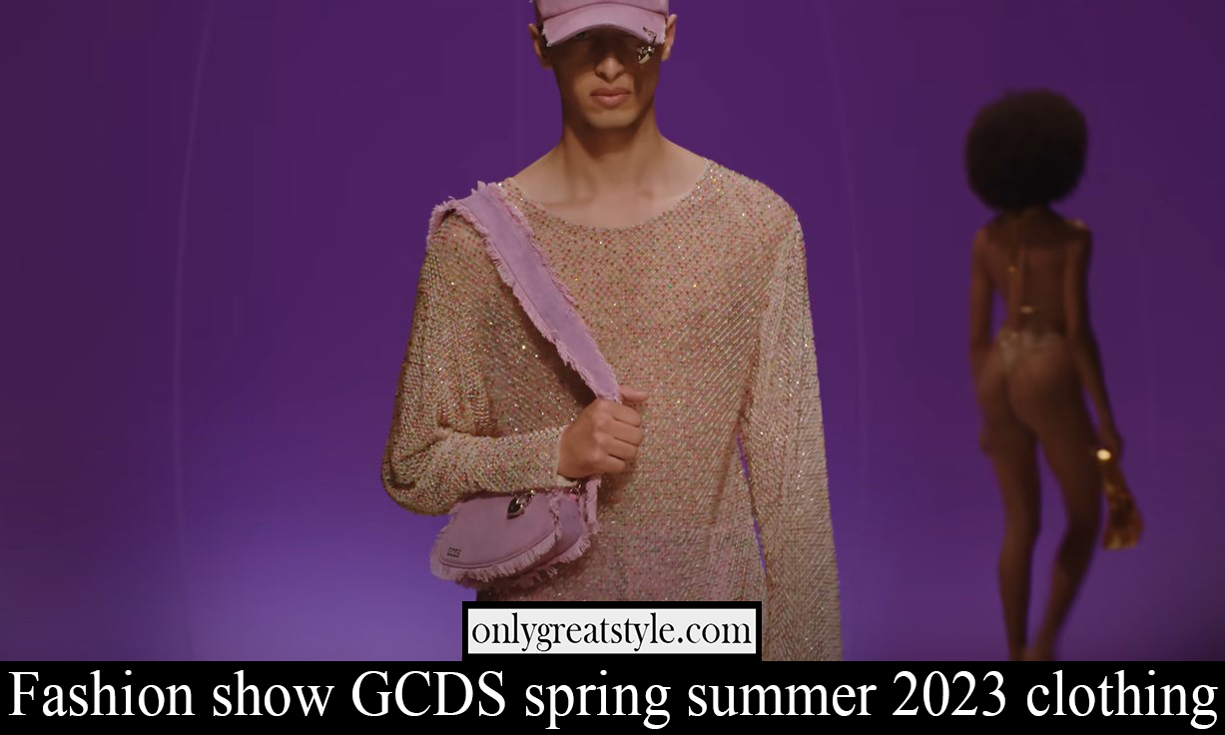 Fashion show GCDS spring summer 2023 clothing