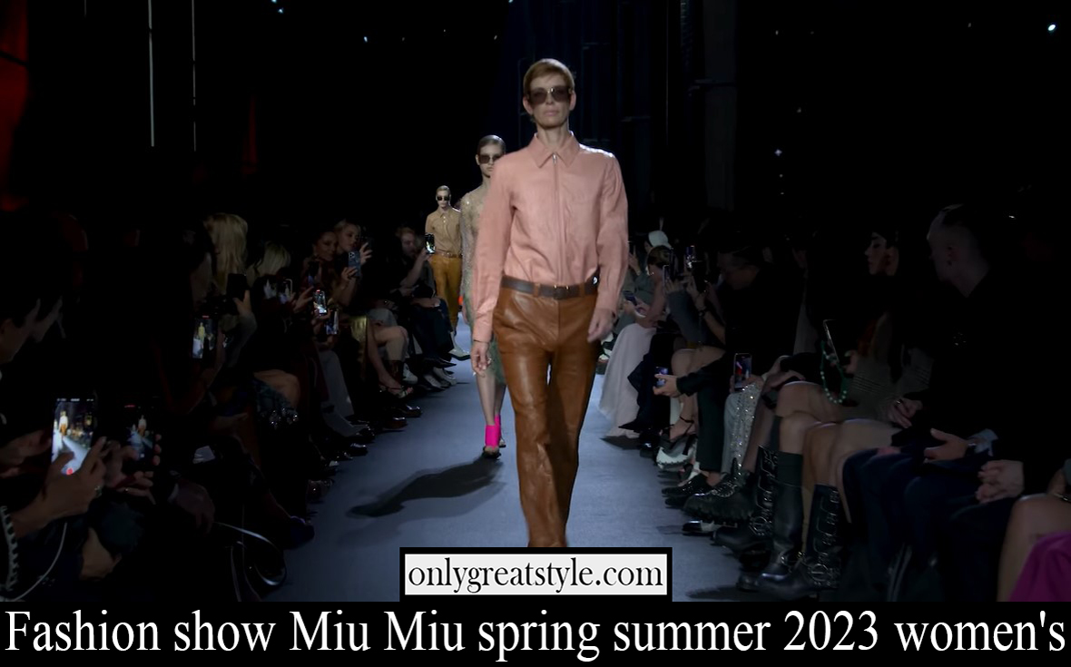 Fashion show Miu Miu spring summer 2023 womens