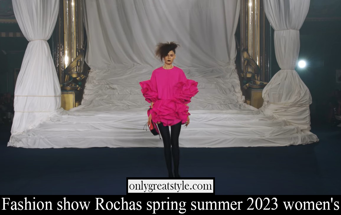 Fashion show Rochas spring summer 2023 womens