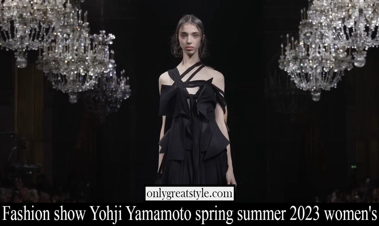 Fashion show Yohji Yamamoto spring summer 2023 womens