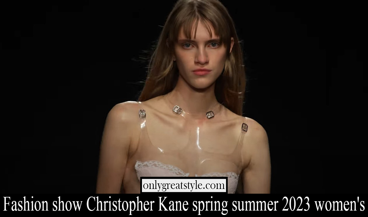 Fashion show Christopher Kane spring summer 2023 womens