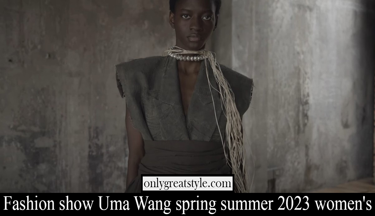 Fashion show Uma Wang spring summer 2023 womens