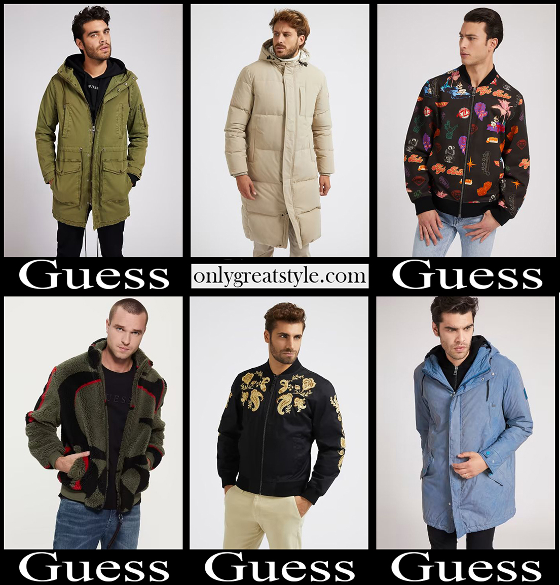 Guess jackets 2023 fashion new arrivals mens clothing