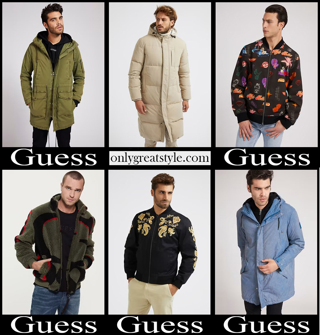 Guess jackets 2023 fashion new arrivals mens clothing Guess jackets 2023 fashion new arrivals mens clothing