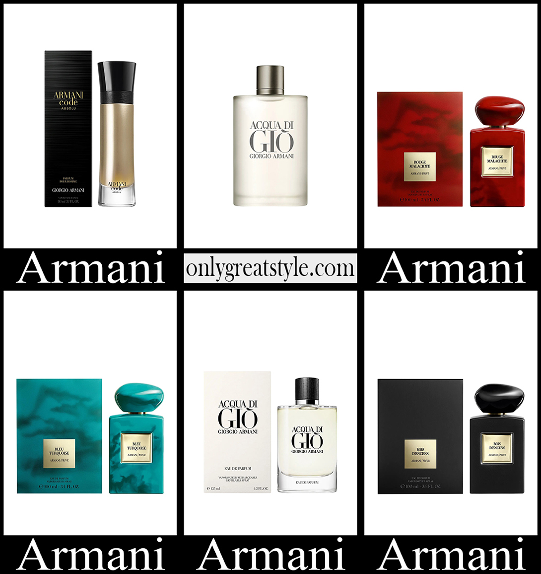 Armani perfumes 2023 new arrivals gift ideas for men