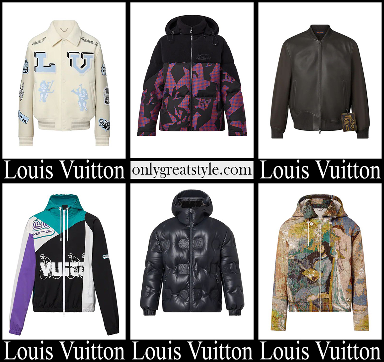 Shop Louis Vuitton 2023-24FW Logo Jackets (1AF949, 1AF948, 1AF947