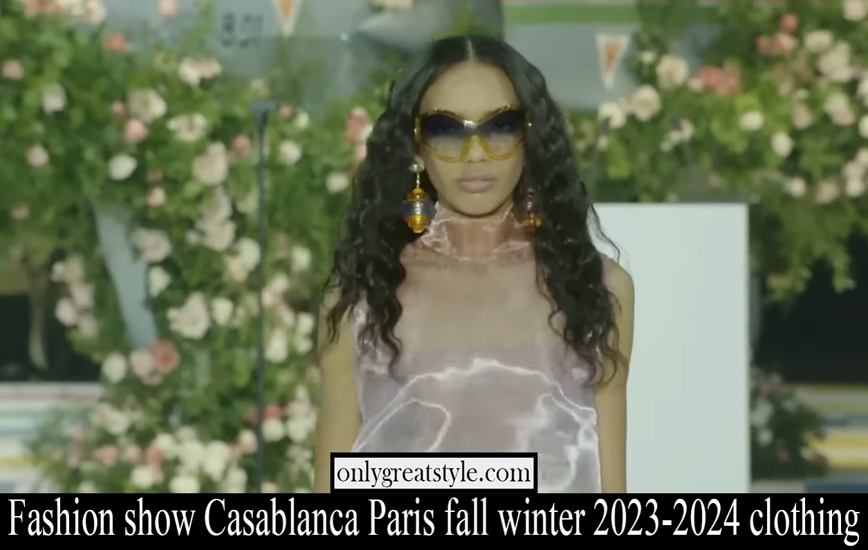Fashion show Casablanca Paris fall winter 2023 2024 clothing