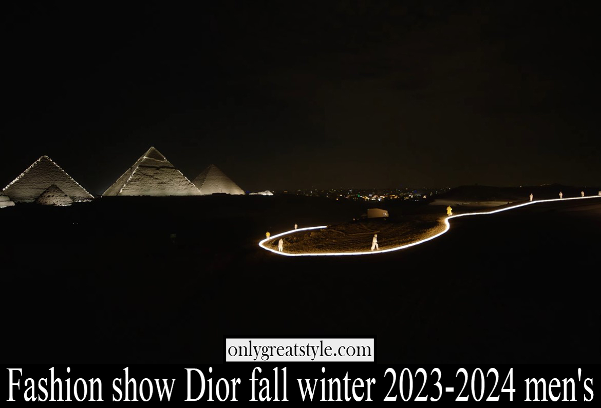 Fashion show Dior fall winter 2023 2024 mens