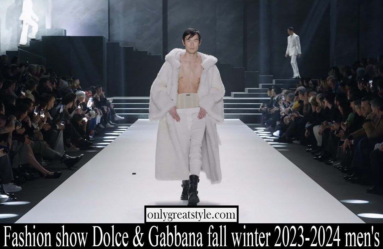 Fashion show Dolce Gabbana fall winter 2023 2024 mens