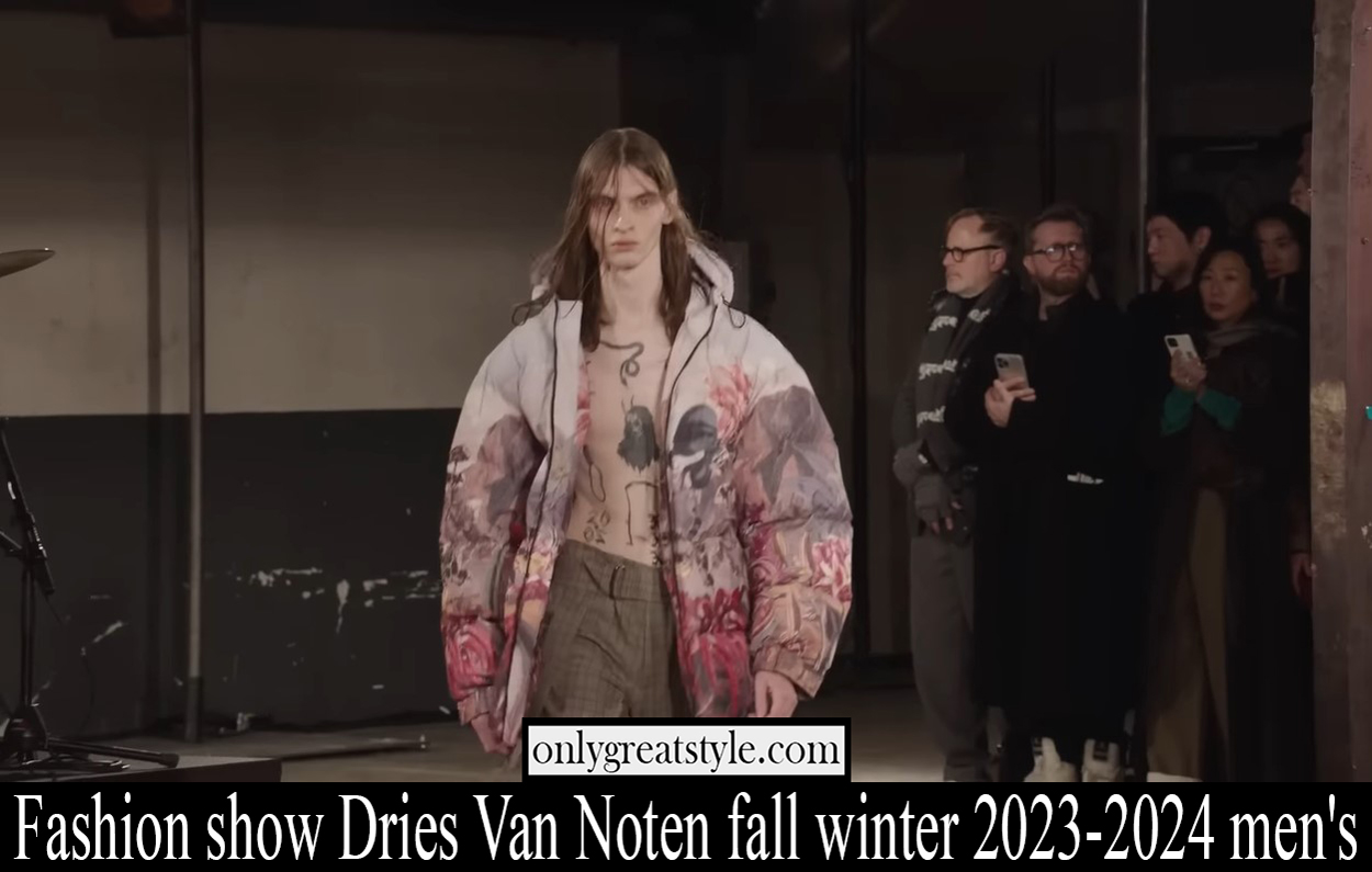 Fashion show Dries Van Noten fall winter 2023 2024 mens