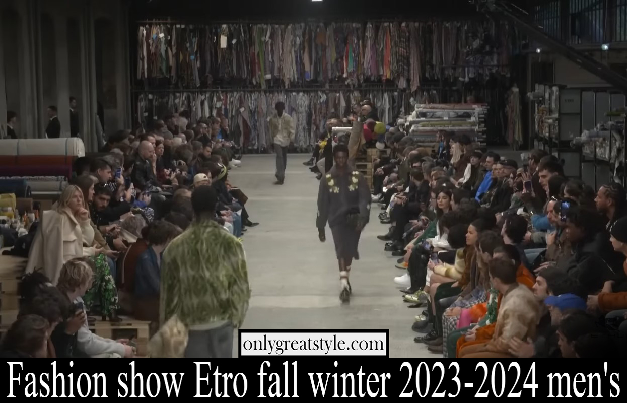 Fashion show Etro fall winter 2023 2024 mens
