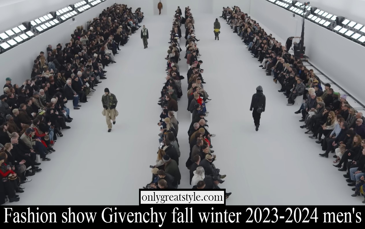 Fashion show Givenchy fall winter 2023 2024 mens