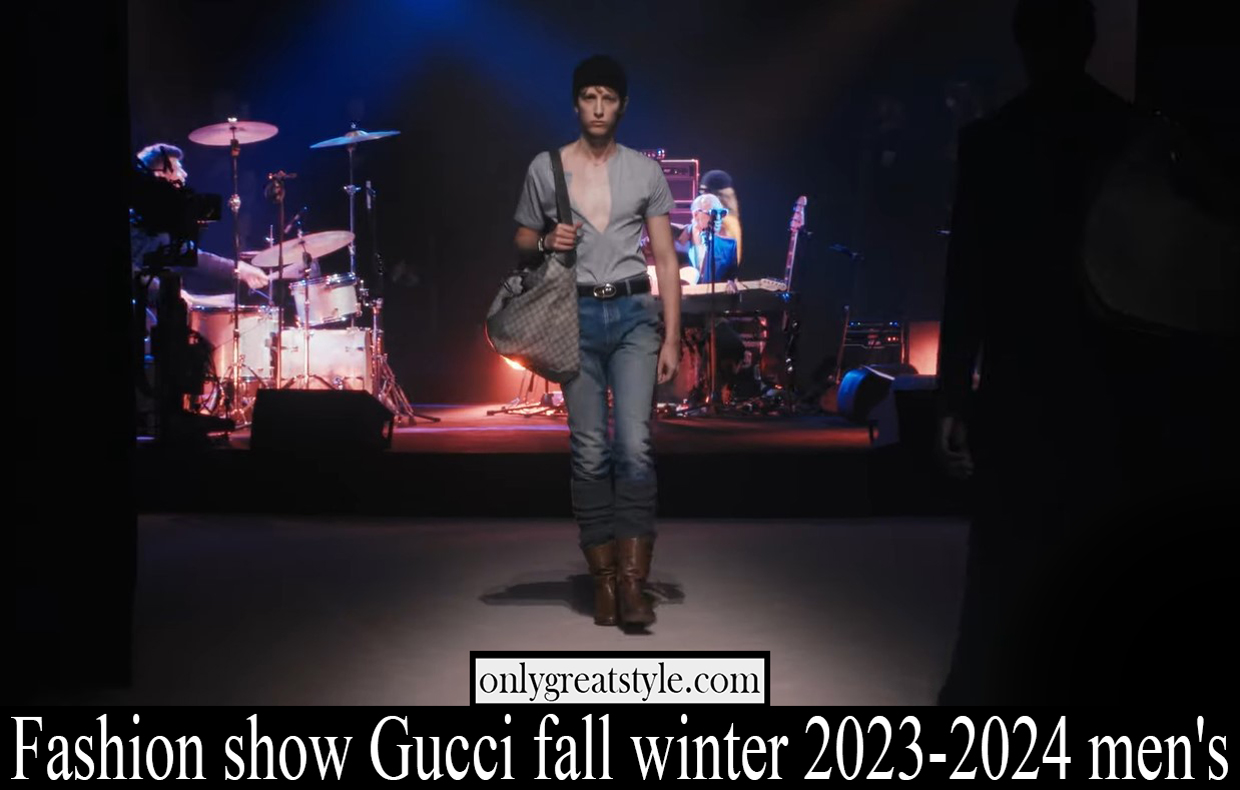 Fashion show Gucci fall winter 2023 2024 mens