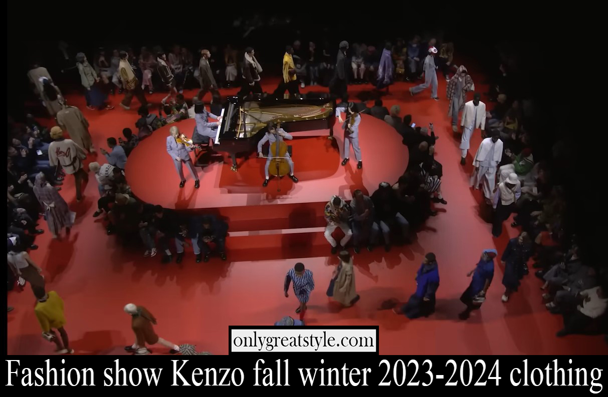 Fashion show Kenzo fall winter 2023 2024 clothing