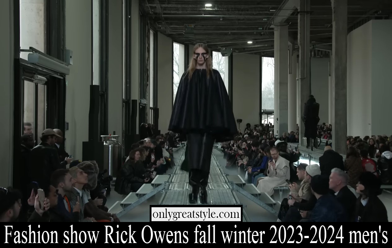 Fashion show Rick Owens fall winter 2023 2024 mens