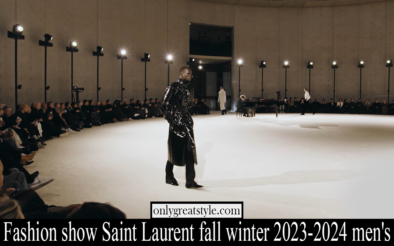 Fashion show Saint Laurent fall winter 2023 2024 mens