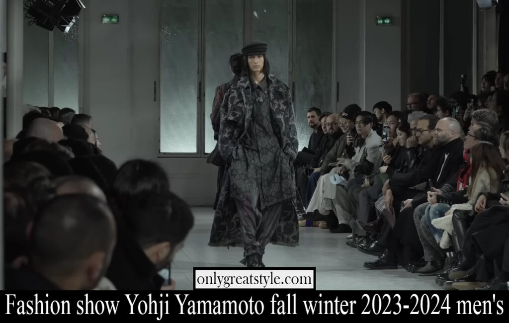 Fashion show Yohji Yamamoto fall winter 2023-2024 men's
