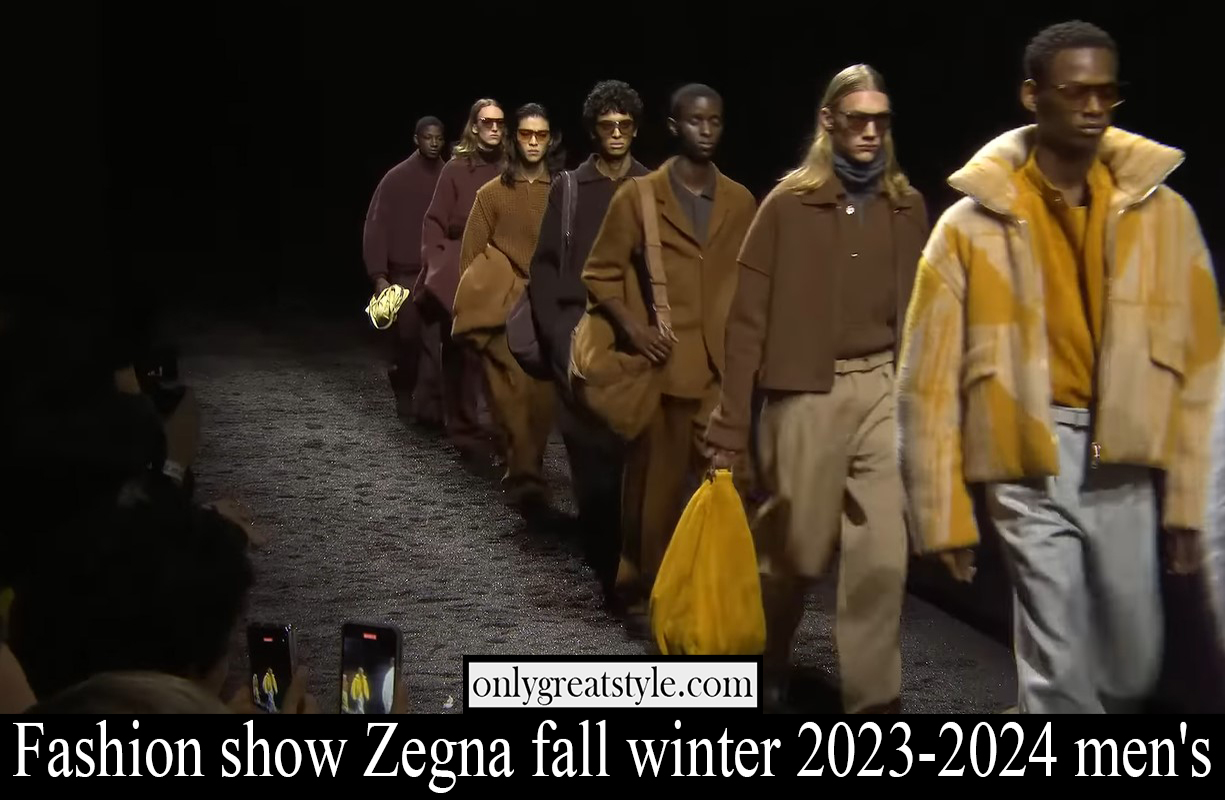 Fashion show Zegna fall winter 2023 2024 mens