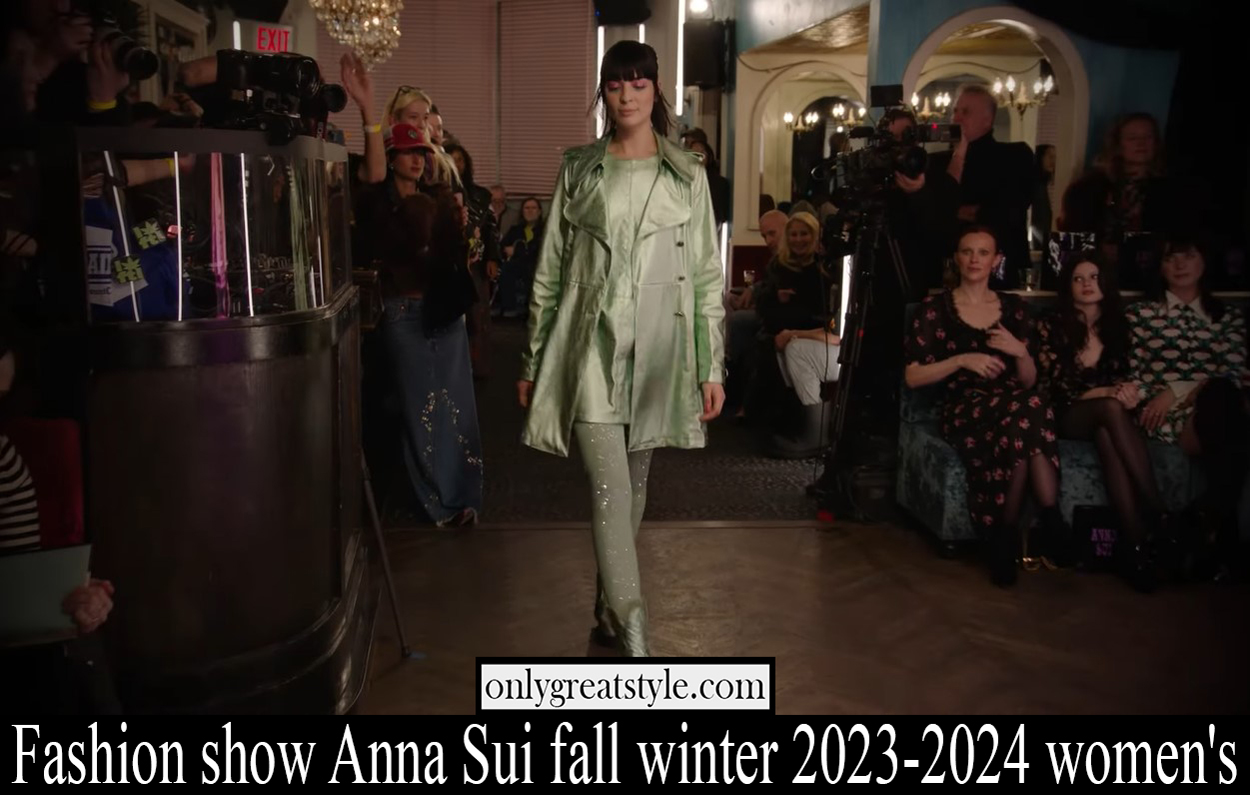 Fashion show Anna Sui fall winter 2023 2024 womens