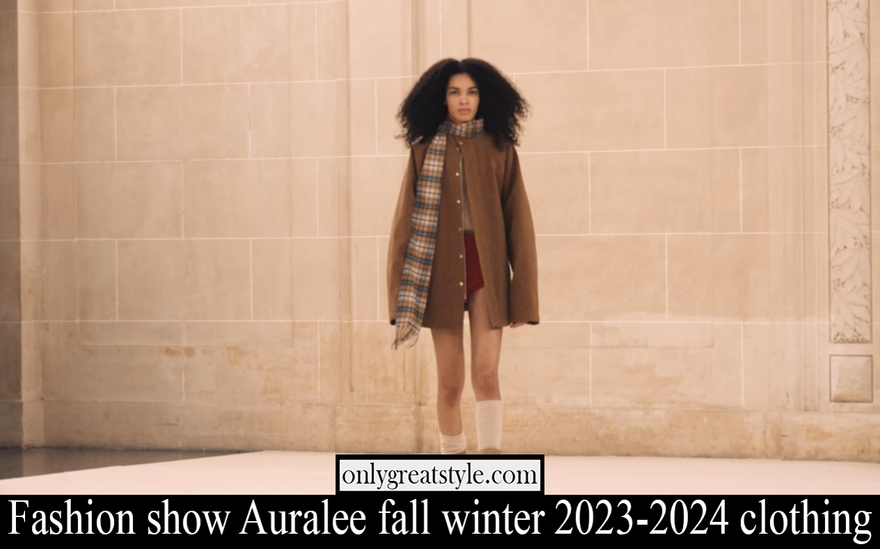 Fashion show Auralee fall winter 2023 2024 clothing